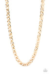 Paparazzi Accessories  - Undefeated - Gold Necklace