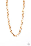 Paparazzi Accessories - Alpha - Gold Necklace