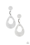 Paparazzi Accessories - Beach Oasis - White Earring