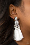 Paparazzi Accessories - Taj Mahal Tourist - White Earring