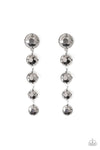 Paparazzi Accessories - Drippin In Starlight - Silver Bling Earring