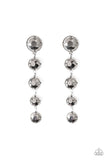 Paparazzi Accessories - Drippin In Starlight - Silver Bling Earring