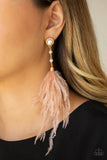 Paparazzi Accessories  - Vegas Vixen - Gold Earring