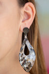 Paparazzi Accessories - Metro Retrospect - Black Earring