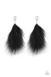 Paparazzi Accessories  - The SHOWGIRL Must Go On! - Black Earring