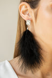 Paparazzi Accessories  - The SHOWGIRL Must Go On! - Black Earring