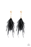 Paparazzi Accessories - Vegas Vixen - Black Earring