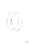 Paparazzi Accessories  - Wheelhouse - Silver Hoop Earring