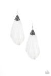 Tassel Temptress - White Earring