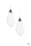 Tassel Temptress - White Earring