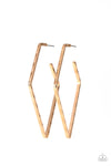 Paparazzi Accessories - Geo Grunge - Gold Earring