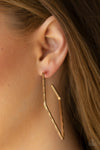 Paparazzi Accessories - Geo Grunge - Gold Earring