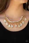 Paparazzi Accessories - All Toget-HEIR Now - Gold Necklace