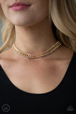 Paparazzi Accessories - Empo-HER-ment - Gold Choker/Necklace