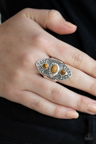 Paparazzi - Malibu Mystic - Brown  Ring