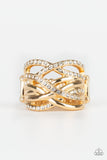 Paparazzi Accessories - High Rollin - Gold Ring