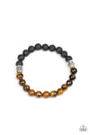 Paparazzi Accessories - Take It Easy - Brown Urban Bracelet