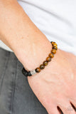 Paparazzi Accessories - Take It Easy - Brown Urban Bracelet