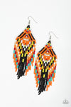 Paparazzi Accessories - Boho Blast - Black Earring