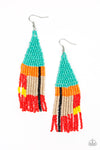 Paparazzi Accessories - Beaded Boho - Blue Earring