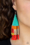 Paparazzi Accessories - Beaded Boho - Blue Earring