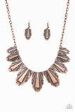Paparazzi Accessories - Cougar Cave - Copper Necklace
