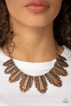Paparazzi Accessories - Cougar Cave - Copper Necklace