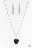 Heart of SPARKLE - Black Necklace - Paparazzi Accessories