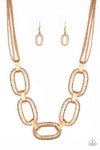 Paparazzi Accessories - Take Charge - Gold Necklace