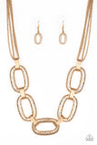 Paparazzi Accessories - Take Charge - Gold Necklace