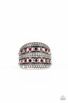 Paparazzi Accessories - Girl Fight - Red Ring