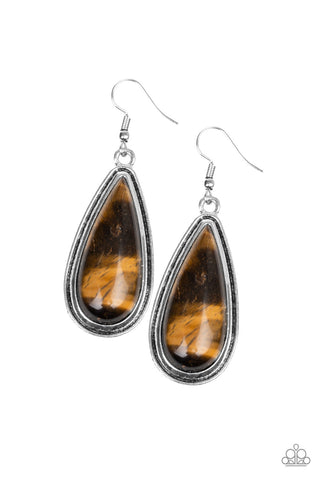 Oasis Sheen - Brown Earring