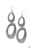 Paparazzi Accessories - Ive SHEEN It All - Black Earring