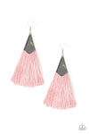 Paparazzi Accessories - In Full PLUME - Pink Earring