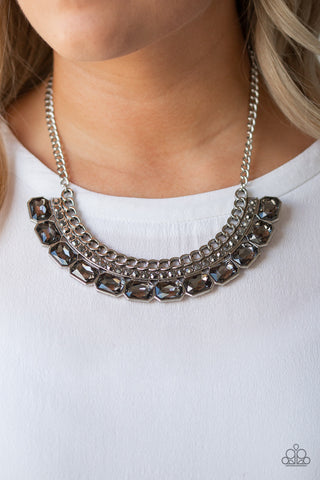 Paparazzi Accessories - Killer Knockout - Silver Necklace