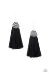 Razzle Riot Black Earring