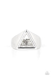 Paparazzi Accessories  - Trident - Silver Men Ring