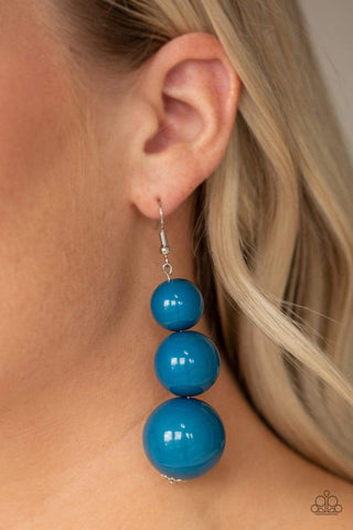 Paparazzi Accessories - Material World - Blue Earrings