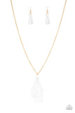 Paparazzi Accessories - Triple The Tassel - White Tassel Necklace