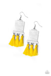 Paparazzi Accessories  - Tassel Retreat - Yellow Earring