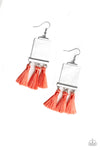 Paparazzi Accessories  - Tassel Retreat - Orange Earring