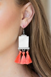 Paparazzi Accessories  - Tassel Retreat - Orange Earring