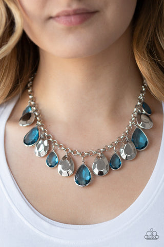 Paparazzi Accessories - CLIQUE-bait - Blue Necklace