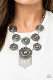 Paparazzi Accessories  -  Modern Medalist Silver Necklace