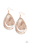 Paparazzi Accessories - Fiery Firework - Copper Earring