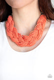 Paparazzi Accessories - The Great Outback - Orange Necklace