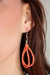 Paparazzi Accessories - The Great Outback - Orange Necklace