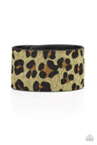 Paparazzi Accessories - Cheetah Cabana - Green Bracelet