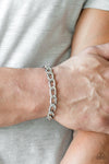 Paparazzi Accessories - Goalpost - Silver Bracelet