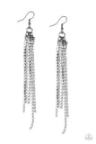 Paparazzi Accessories - Center Stage Status - Black Earring